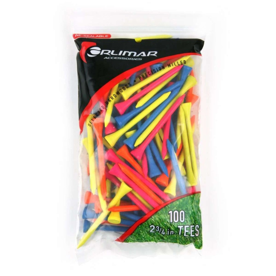 Accessories * | Orlimar 2 3/4-Inch Florescent Golf Tees (100-Pack)