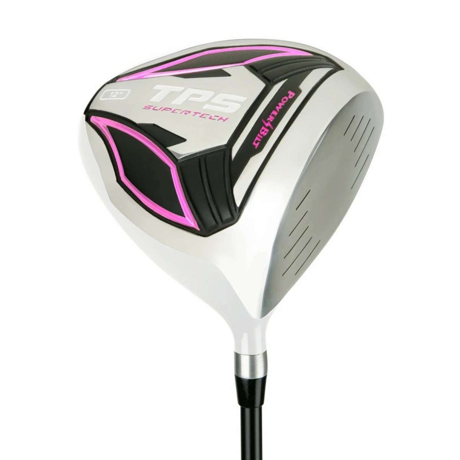 Golf Clubs * | Powerbilt Golf Tps Supertech White/Pink 12 Ladies Driver (Rh)