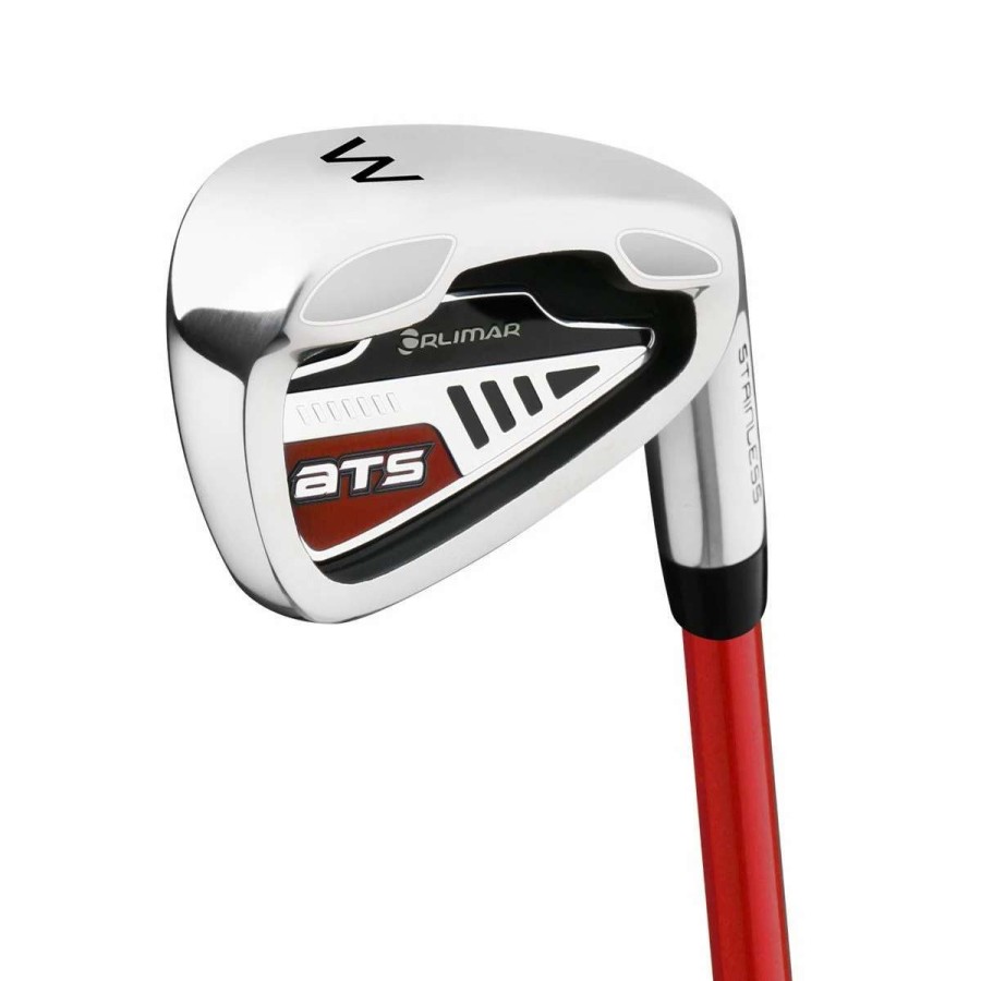 Golf Clubs * | Orlimar Ats Junior Boys' Red/Black Series Wedge (Ages 9-12)