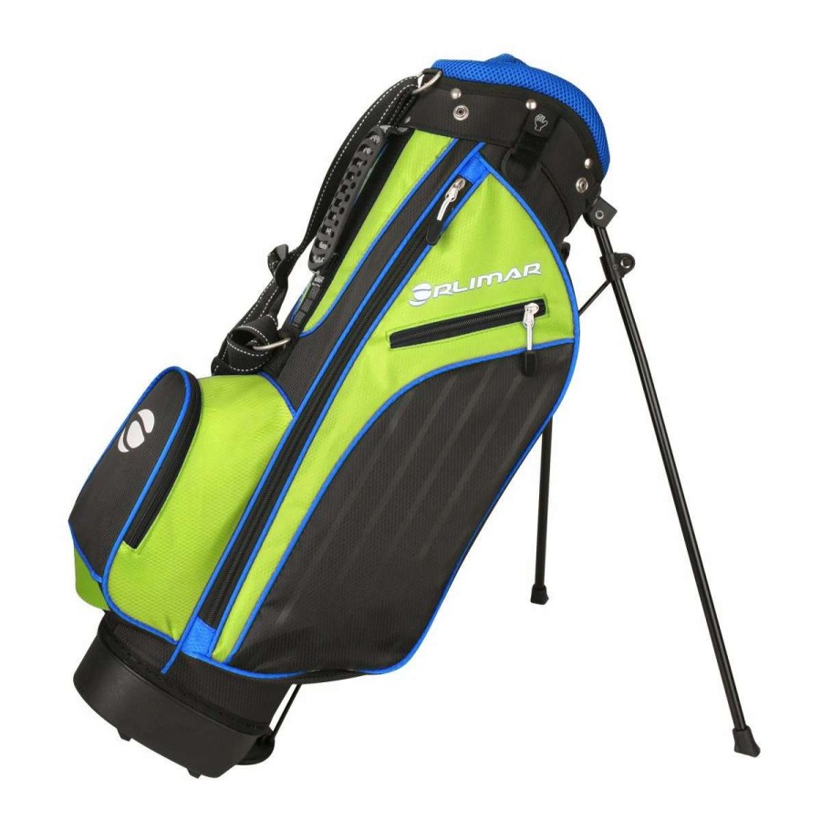 Accessories * | Orlimar Ats Junior Boys' Lime/Blue Series Stand Bag (Ages 3-5)