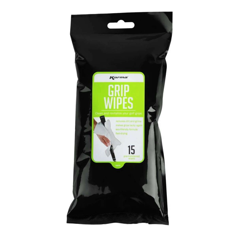 Accessories * | Karma Golf Grip Cleaning Wipes (15 Pack)