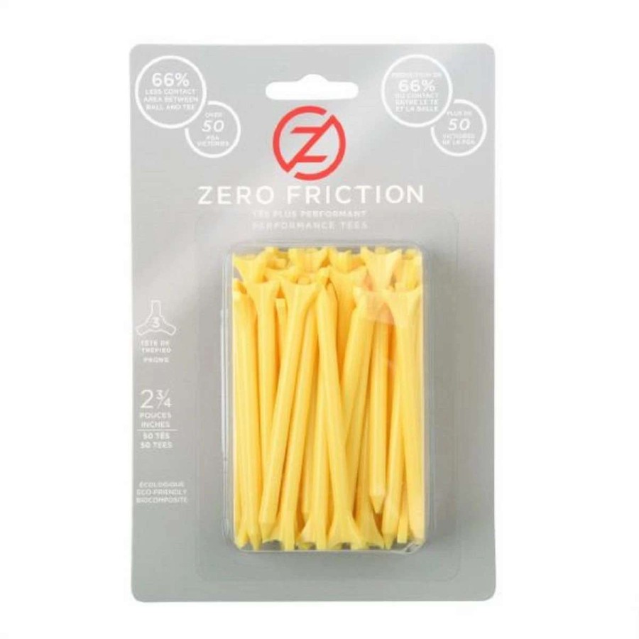 Accessories * | Zero Friction 3 Prong 2.75 Golf Tees (50 Pack)