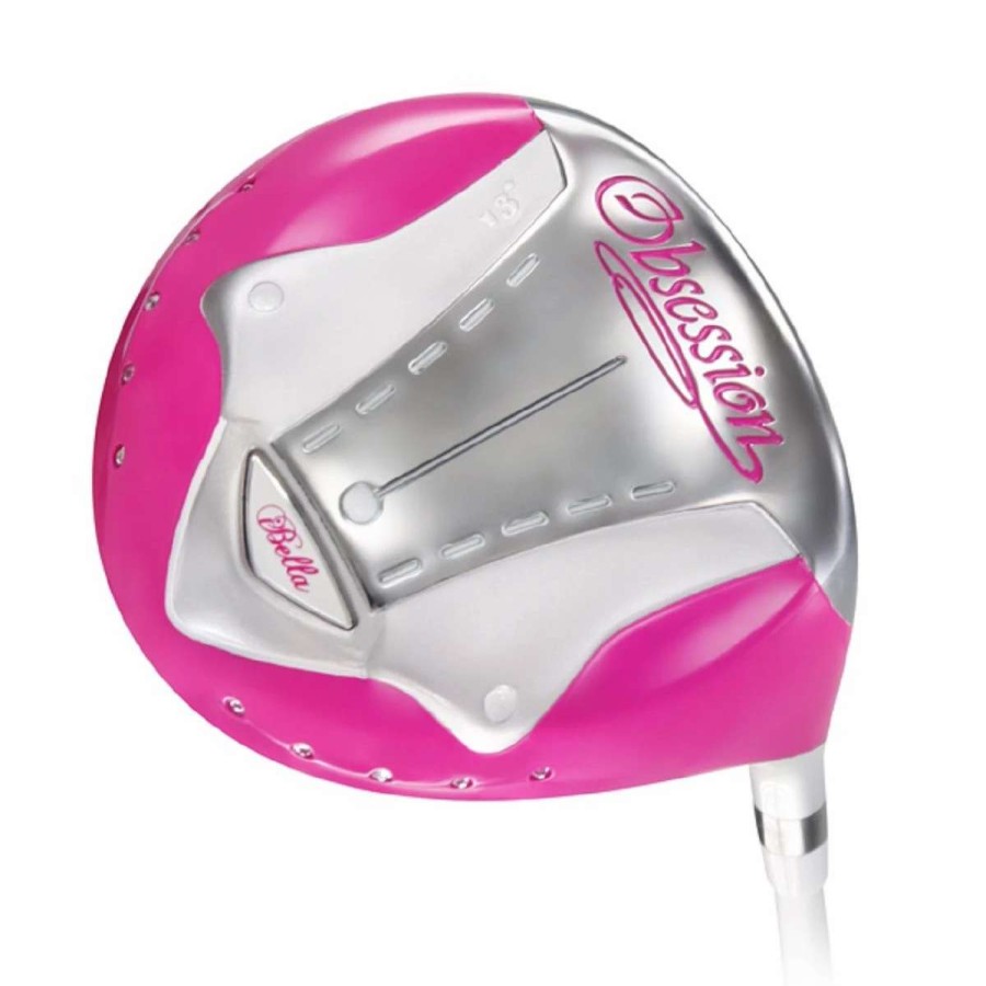 Clubheads * | Ibella Obsession Hot Pink Ladies Titanium Driver Clubhead