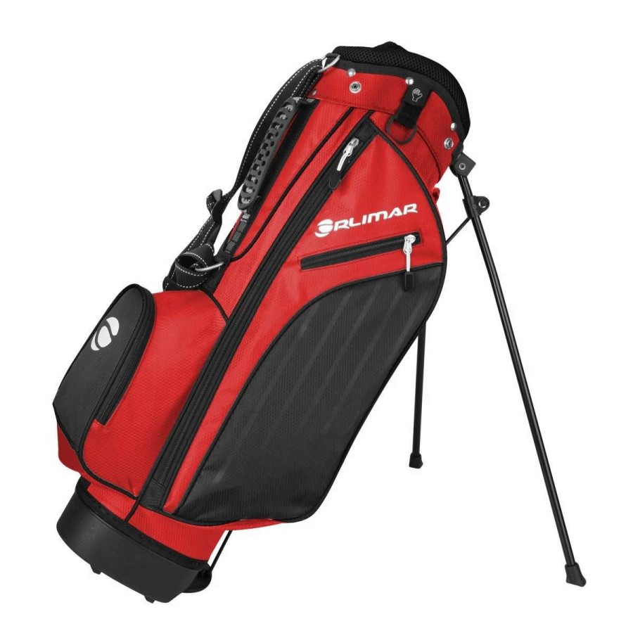 Accessories * | Orlimar Ats Junior Boys' Red/Black Series Stand Bag (Ages 9-12)