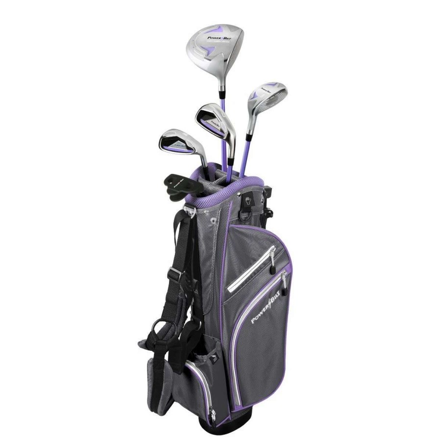 Golf Clubs * | Powerbilt Junior Girls' Ages 9-12 Lavender Series Set Rh