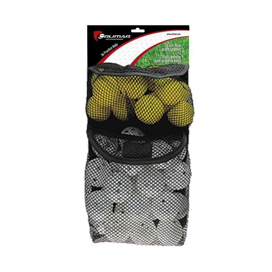 Accessories * | Orlimar 36-Pack Practice Golf Balls (24 With Holes, 12 Foam)