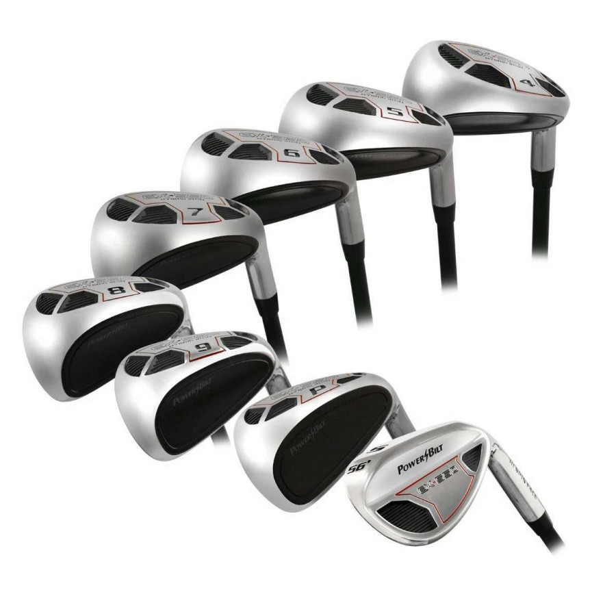 Golf Clubs * | Powerbilt Golf Ex-550 Hybrid Iron Set (4-Sw Men'S Rh Graphite)