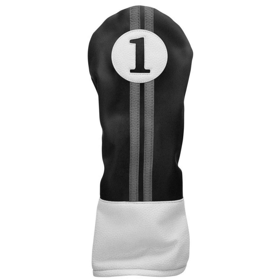 Accessories * | Powerbilt Golf Special Edition Retro Black/Charcoal Headcovers