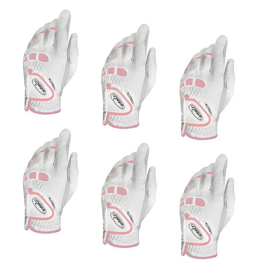 Accessories * | Intech Cabretta Women'S Golf Gloves (6 Pack)