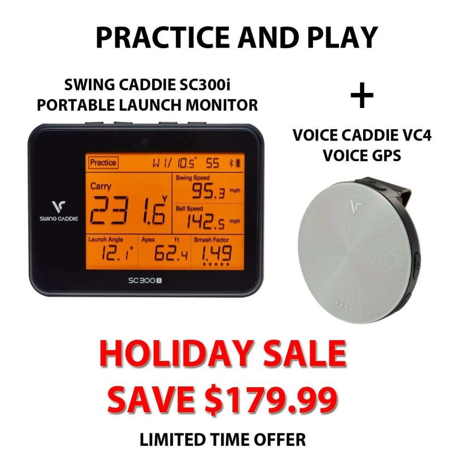 Accessories * | Swing Caddie Sc300I Launch Monitor + Voice Caddie Vc4 Voice Gps Special