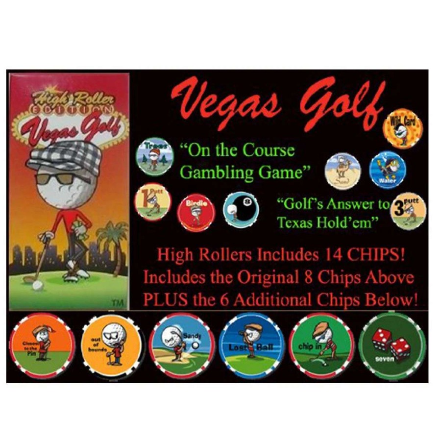 Accessories * | Vegas Golf High Roller Edition With 15-Chips! Now Includes A Free Beer Chip